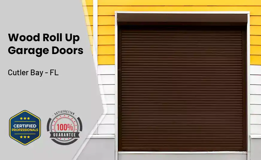 Wood Roll Up Garage Doors Cutler Bay - FL 
